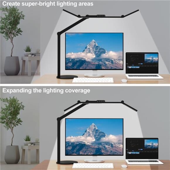 Architect Desk Lamp with Atmosphere Lighting, Adjustable Led Desk Light for Home - Picture 2 of 7